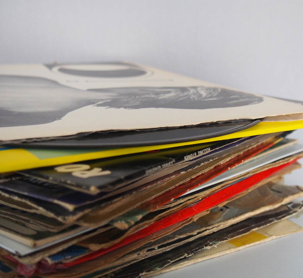 Ripping a black Long Play record